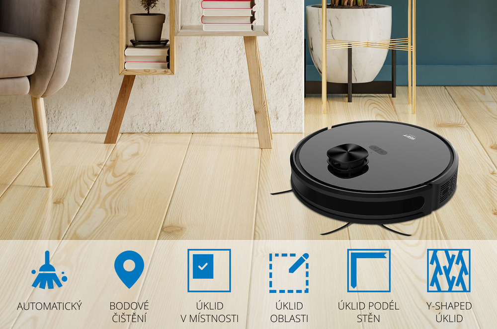 Robotický vysávač iGET HOME Hurricane G3 + Station GS1