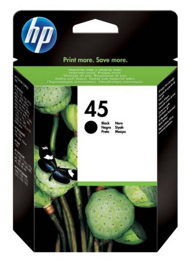 Cartridge HP 45, 930 strán čierna HP 45, 930 strán (51645AE) čierna