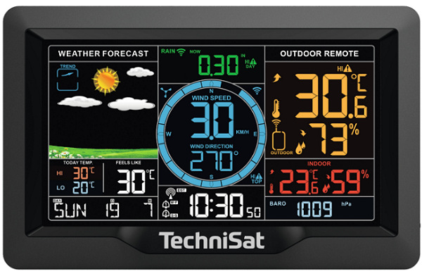 Meteorologická stanica Technisat IMETEO X6 čierna TCHIMETEOX6