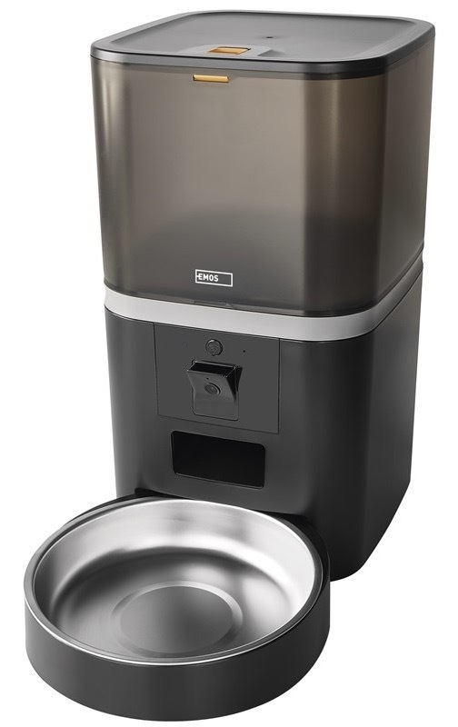Inteligentný podávač EMOS GoSmart Pet Care s kamerou, 6 l, Wi-Fi čierne