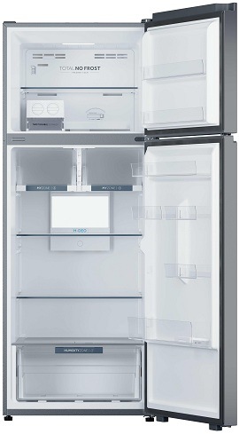 Chladnička Haier HPR5718DNMX nerez prázdna otvorená chladnička haier HPR5718DNMX spredu