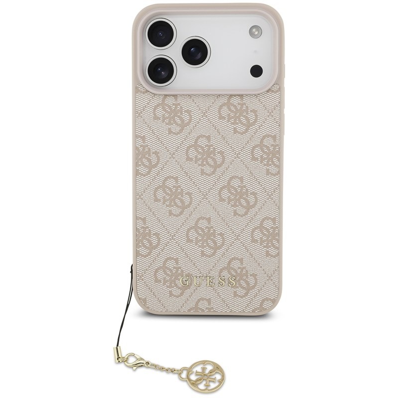 Kryt na mobil Guess 4G Charm Tone on Tone na Apple iPhone 17 Pro Max - ružový