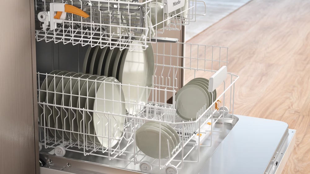 Umývačka riadu Miele G 5811 SC Active Plus nerez Riad naukladaný do umývačky Miele