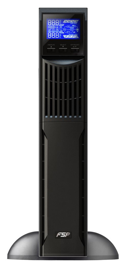 Záložný zdroj FSP CHAMP 3K rack 2U IEC, 3000VA/2700W, online čierny FSP CHAMP 3K rack 2U je dodávaný v obľúbenom prevedení 2U