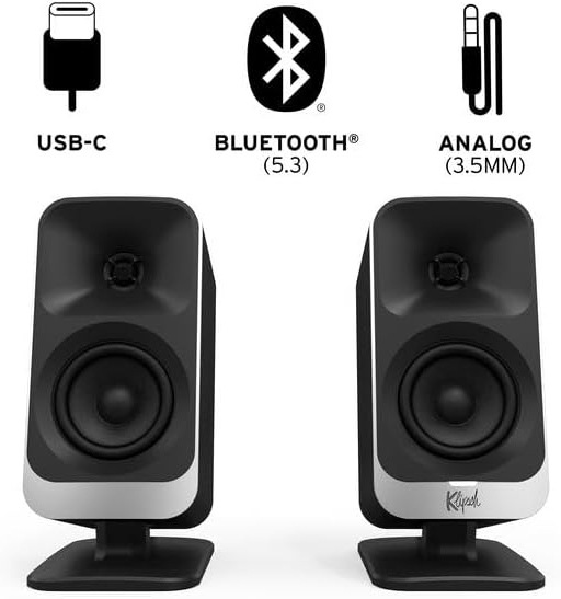 Reproduktory Klipsch ProMedia Lumina čierne Klipsch ProMedia Lumina ponúka moderné pripojenie vrátane USB-C