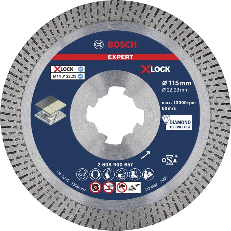 Rezný kotúč Bosch Expert s priemerom 115 mm, pre tvrdé materiály