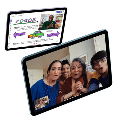 Tablet Apple iPad Air (2022) Wi-Fi + Cellular 64GB - hviedzne biely
