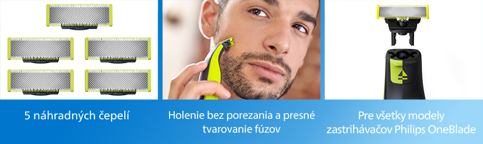 Náhradné hlavice Philips OneBlade QP250/50