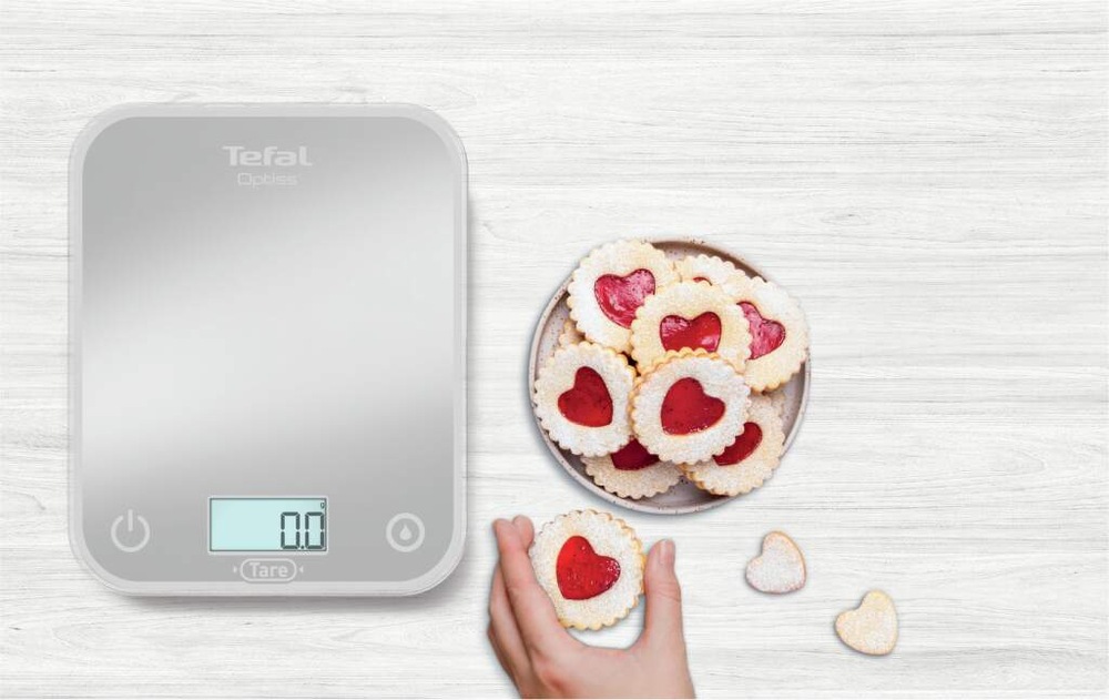 Kuchynská váha Tefal BC50U4V0 Optiss sivá Kuchynská váha Tefal BC50U4V0 Optiss sivá