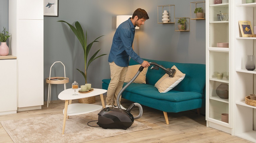 Podlahový vysávač Hoover HE7 HE721PAF 011 sivý/šalviová farba