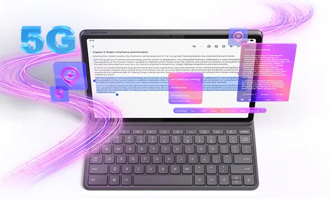 Tablet Lenovo Idea Tab Matte Display 5G 8 GB / 256 GB + klávesnica a dotykové pero sivý