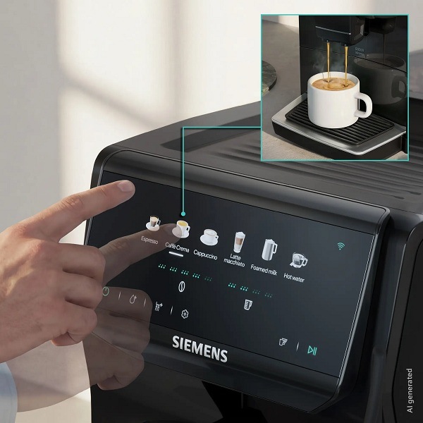 Nastavenie kávy na displeji kavovaru siemens TP551E09