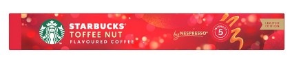 Kapsuly pre espressá Starbucks NC Toffee Nut Flavoured Coffee 10 Caps