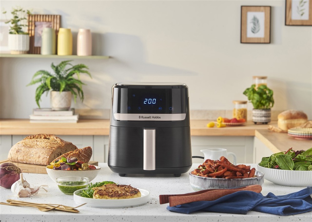 Fritéza teplovzdušná RUSSELL HOBBS Satisfry Air 27610-56, 4,3 l čierna