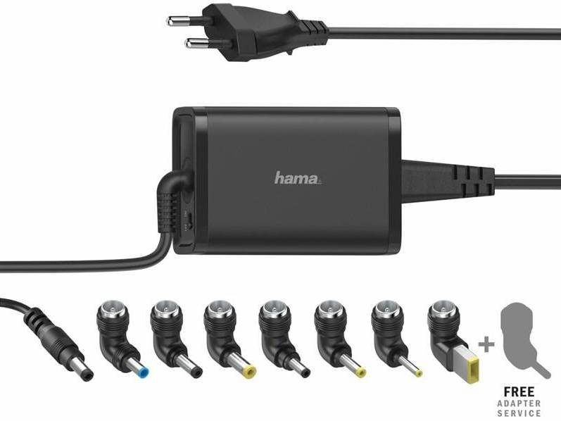 Sieťový adaptér Hama univerzálny pre notebook, 15/19 V, 65 W