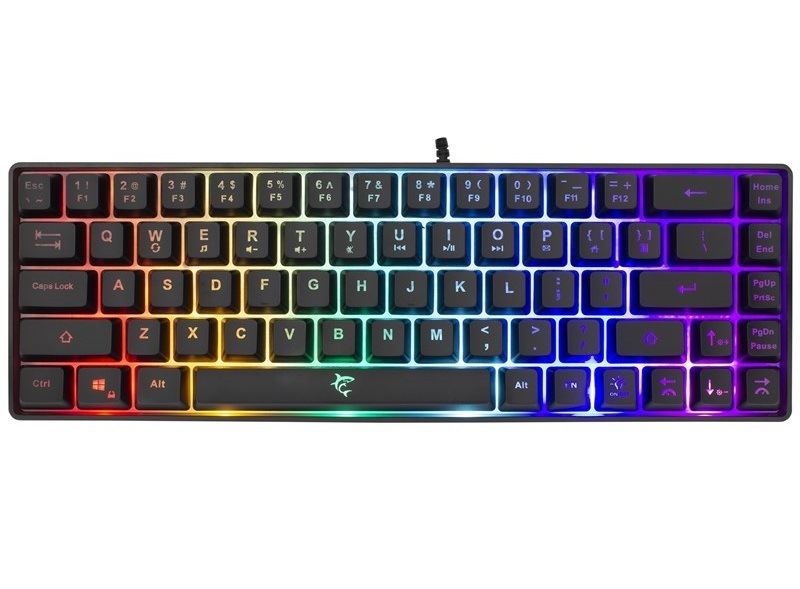 Klávesnica White Shark RONIN, US layout čierna