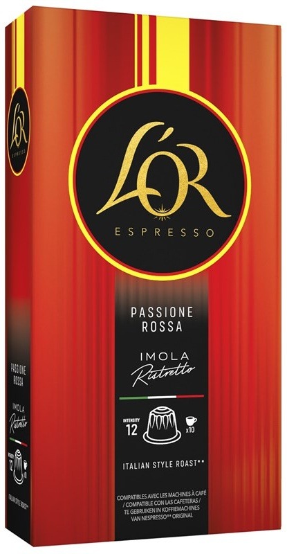 Kapsuly pre espressá L’OR Passione Ristretto 12, 10 ks