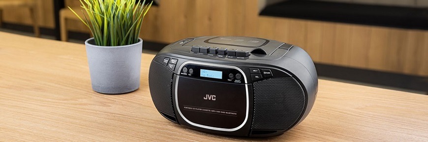 Rádiomagnetofón s DAB+/CD JVC RC-E561B-DAB čierny