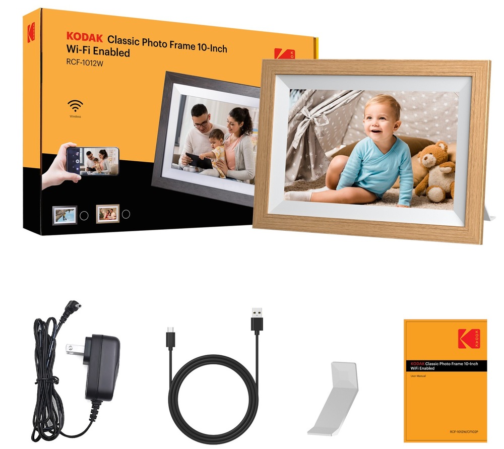 Fotorámik digitálny Kodak RCF-1012W obsahuje integrované stereo reproduktory