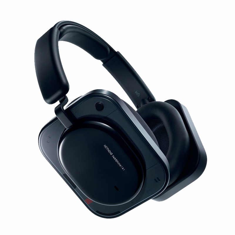 Slúchadlá Nothing Headphone (a) B186 v čiernej farbe.