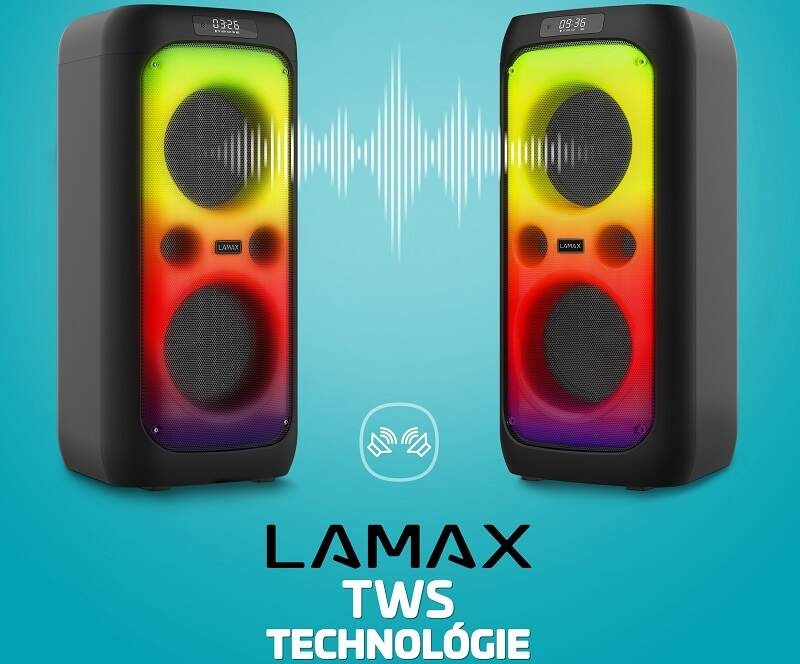 Párty reproduktor LAMAX PartyKing1 Plus čierny Párty reproduktor LAMAX PartyKing1 Plus čierny