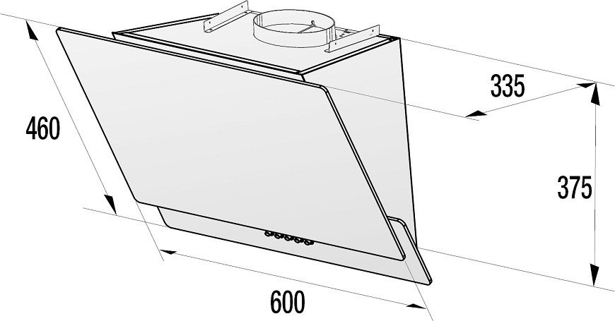 Odsávač pár Gorenje Essential WHI629EB čierny Odsávač pár Gorenje Essential WHI629EB čierny