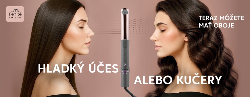 Žehlička na vlasy ETA Fenité Exclusive AirPlus 2 v 1 1323 90000 sivá „Styler