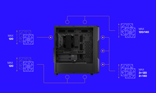 Case ENDORFY Regnum 400 Air čierna Case ENDORFY Regnum 400 Air čierna