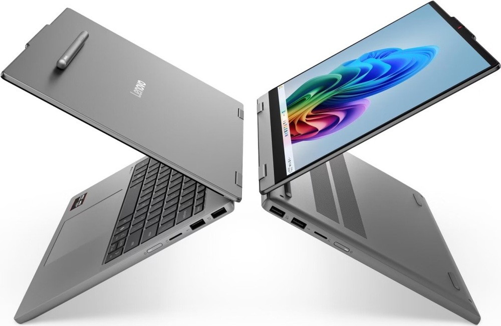 Notebook Lenovo IdeaPad 5 2-in-1 14AHP11 modrý Pravá a ľavá strana notebooku 2 v 1 Lenovo IdeaPad 5 s rôznymi portami