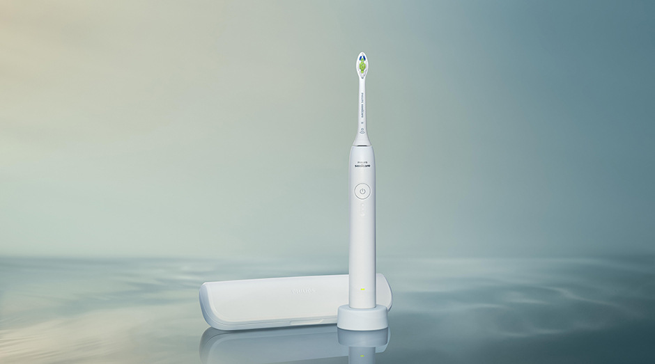 Zubná kefka Philips Sonicare 3100 HX4033/21 biela Kefka Philips HX4033/21 Sonicare 3100 s úložným puzdrom