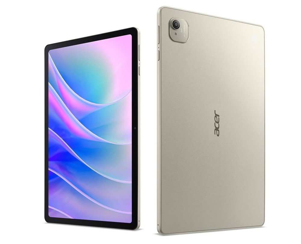 Tablet Acer Iconia A12 (A12-11MN-A82D) 4 GB / 128 GB strieborný Dotykový tablet Acer Iconia A12 (A12-11MN-A82D) spredu a zozadu