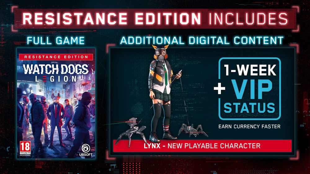 Watch Dogs Legion Resistance Edition