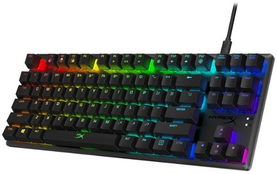 Klávesnica HyperX Alloy Origins Core HX, Aqua Switch, US layout čierna
