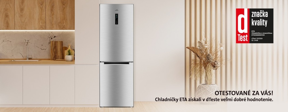 Chladnička s mrazničkou ETA 335690010C nerez/Inoxlook Chladnička s mrazničkou ETA 335690010C nerez/Inoxlook
