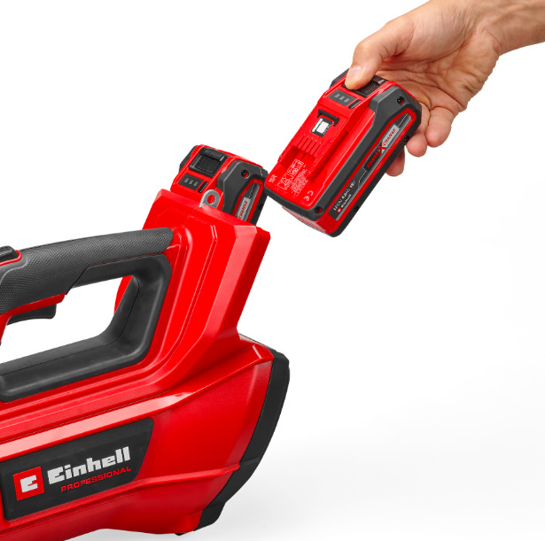 Fukár záhradný Einhell Professional GP-LB 36/230 Li E BL-Solo (bez baterie) Ruka zasúva akumulátor Power X-Change do fukára Einhell Professional GP-LB 36/230 Li E BL-Solo