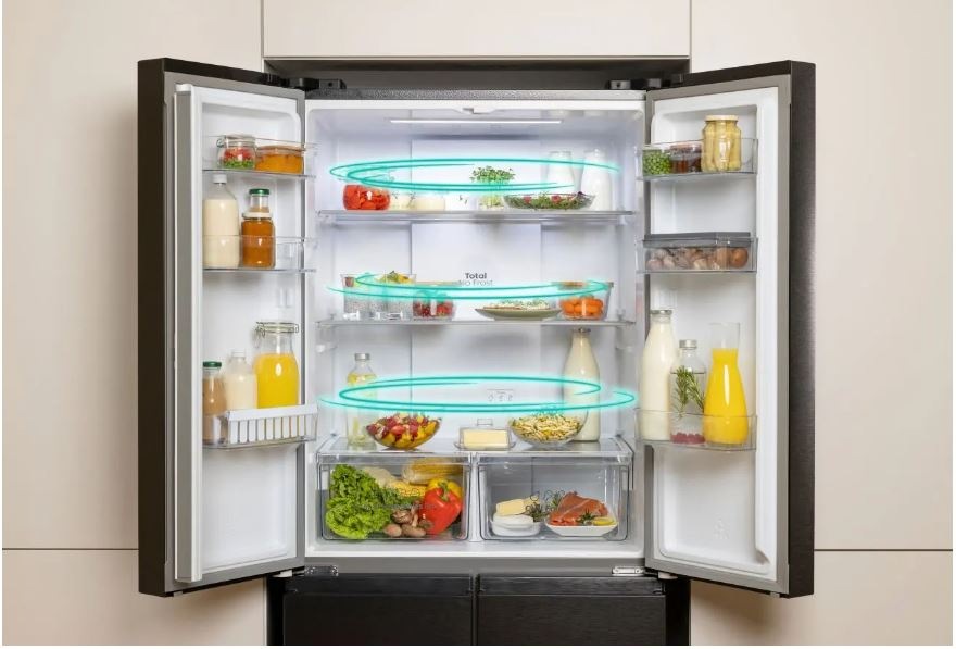 Americká chladnička Gorenje G400 NRM819E61X nerez Americká chladnička Gorenje NRM819E61X otvorená s prehľadným vnútorným priestorom