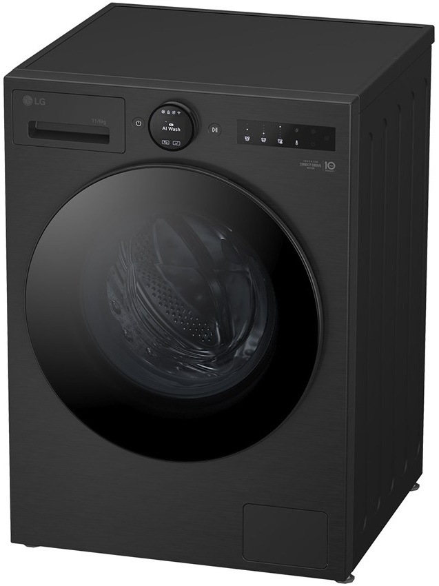 Práčka LG GW4X7016TBB s predným plnením, 11 kg, čierne prevedenie, AI Wash.