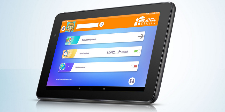 Tablet ALCATEL 1T 7 2019 KIDS + ochranný obal čierny/modrý