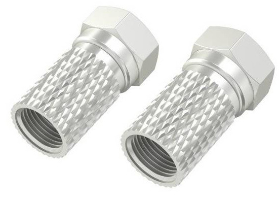Anténny konektor Hama F-vidlica 6,5 ​​mm (2 ks)