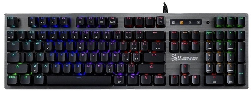 Klávesnica A4Tech Bloody B760, Green Switch, USB, CZ/SK layout čierna