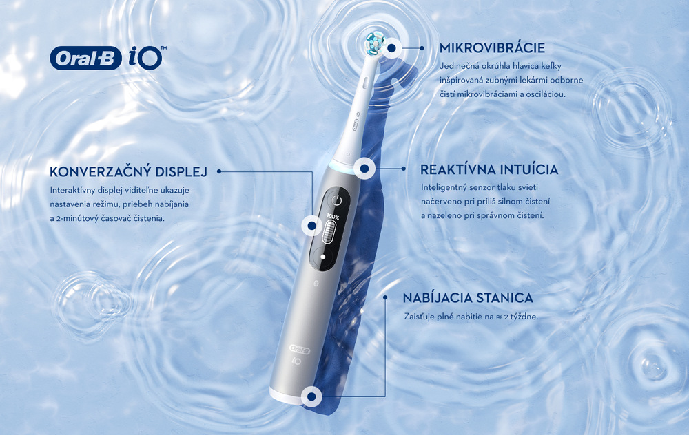 Zubná kefka Oral-B iO Series 6 Black Lava čierna Zubná kefka Oral-B iO Series 6 Black Onyx