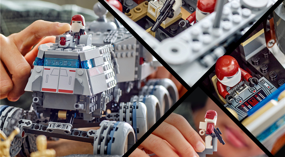 Päť minifigúrok LEGO Star Wars a troch bojových droidov umožní rozohrať napínavé súboje medzi Republikou a nepriateľmi.