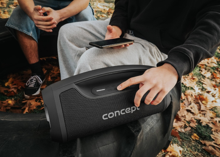 Ovládanie prehrávania tlačidlami na reproduktore Concept SoundJoy BR5060