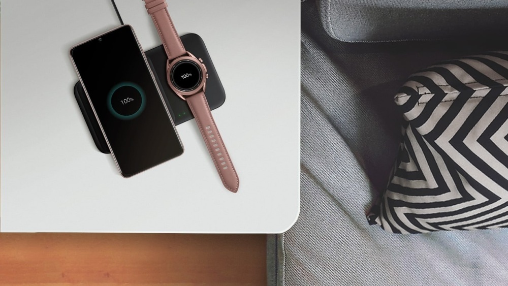 Bezdrôtová nabíjačka Samsung Duo Pad, 9W čierna Bezdrôtová nabíjačka Samsung Duo Pad, 9W čierna