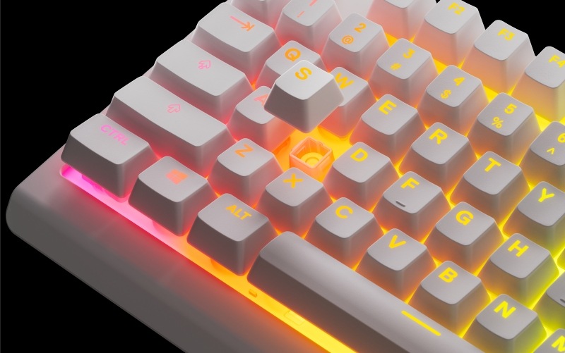Klávesnica SteelSeries Apex 3 TKL US biela