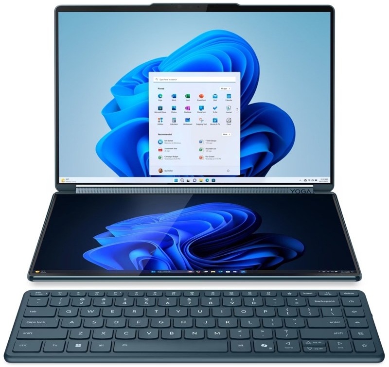 Lenovo Yoga Book 9 14IAH10, modrá