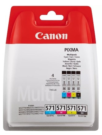 Cartridge Canon CLI-571, 349 strán, CMYK viacfarebná