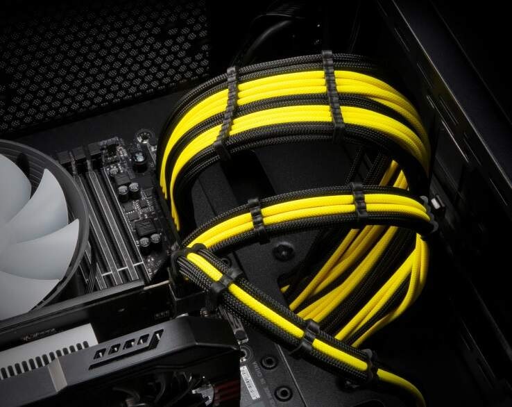 Sada AKASA Black cable pack, 24-Pin x 4, 8-Pin x 12, 6-Pin x 8 čierna Sada AKASA Black cable pack, 24-Pin x 4, 8-Pin x 12, 6-Pin x 8 čierna
