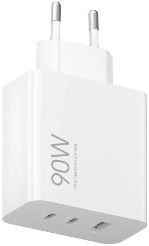 Nabíjačka do siete Xiaomi HyperCharge 2xUSB-C/1xUSB-A, 90W - biela
