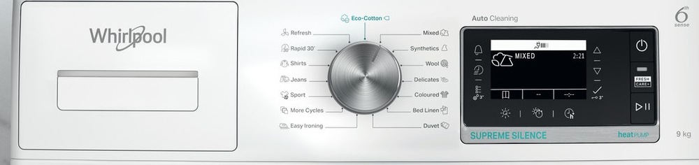 Sušička bielizne Whirlpool W7 D94WB EE biela